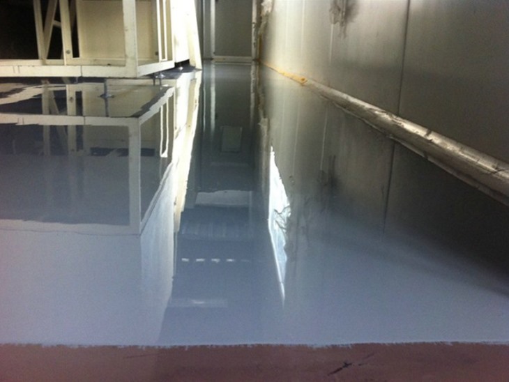 Epoxy gray floor paint